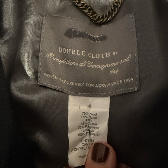 J. Crew Midnight Black Pea Coat - Picture 2 of 4